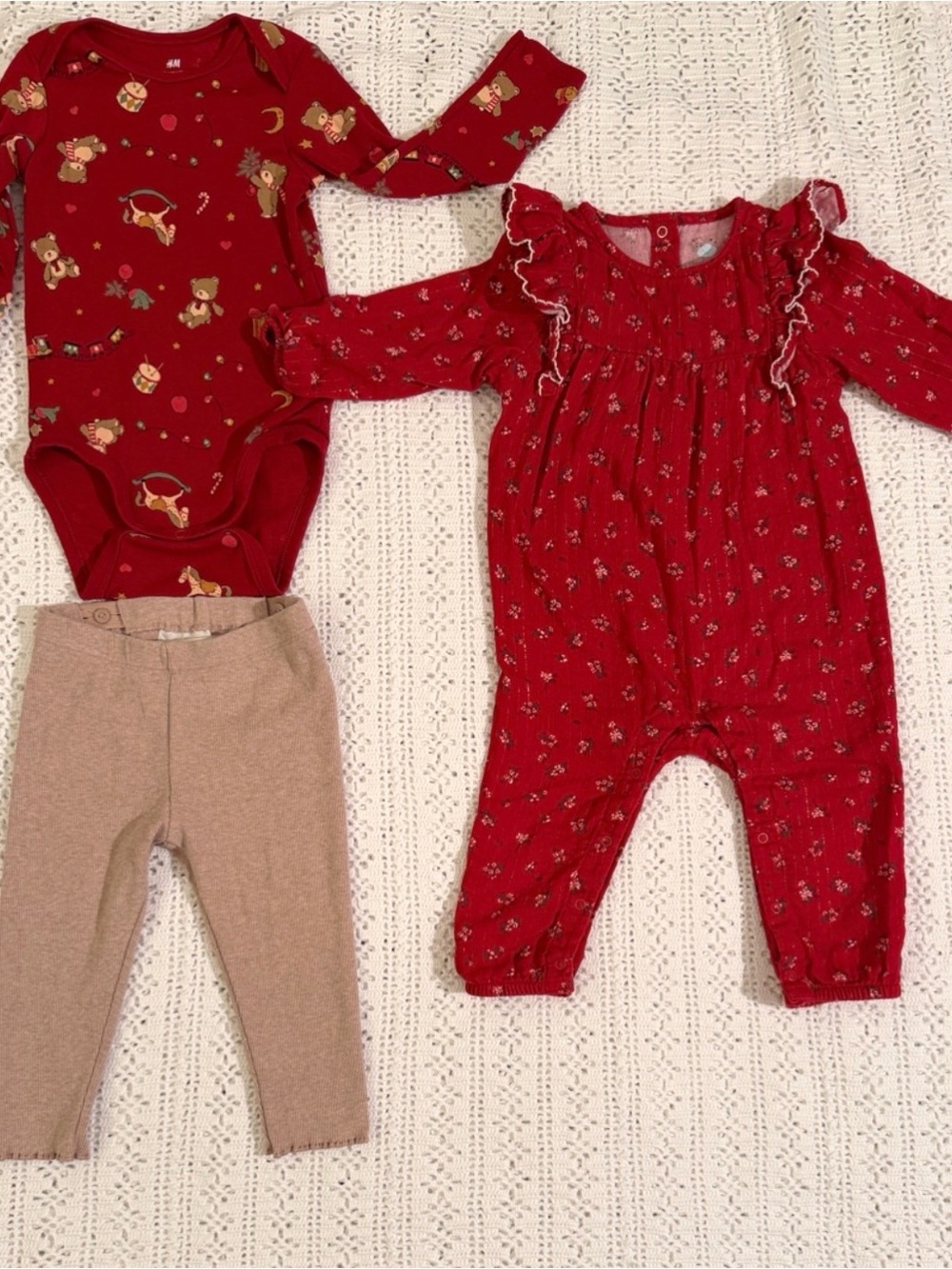 Girls Christmas Holiday Winter Outfits Sets Bundle